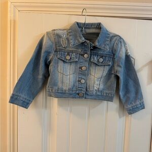 Kids crop Denim Jacket